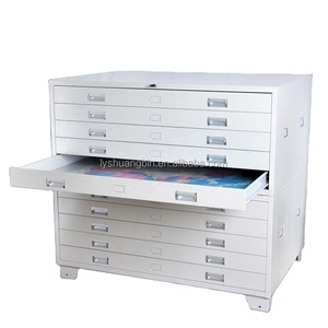 Steel wide drawing cabinet flat file cabinet map drawing cabinets custom metal 5 13 flat file storage Kabinet lemari arsip archi