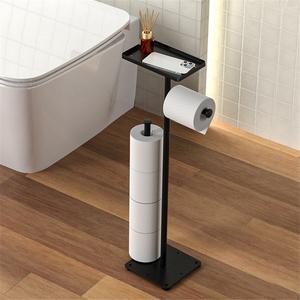 Portarrollos de Papel Higiénico de Hierro Ecológico, de Piso a Techo, Sin Perforaciones, Vertical, Multiusos - Product Image 4