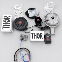 Système de sonorisation active THOR, compatible universellement, avec un seul haut-parleur principal STORM et un simulateur d'échappement THOR ECO avec amplificateur haute fréquence.