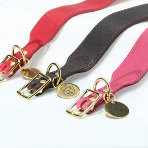 Colliers pour chiens en cuir de vache souple élargis, décoration à rivets, style lévrier, pour chiens de petite et moyenne taille, écologiques, réglables - Product Image 3