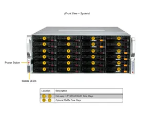 Servidor Supermicro 4U con Almacenamiento Frontal SSG-641E-E1CR24H, Doble Socket E (LGA-4677), Procesadores Xeon de 5ª/4ª Generación, DDR5-5600MT/s, Supermicro - Product Image 5