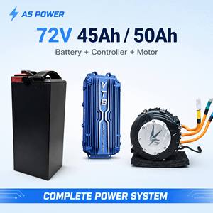 Kit Moteur et Contrôleur de Batterie 72V 45Ah 50Ah, Système d'Alimentation à Décharge Élevée, Pack Lithium pour Moto Électrique Tout-Terrain - Product Image 1
