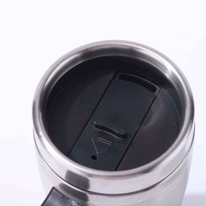 Stainless Steel Tumbler Vacuum Insulated Travel Mug with Handle and Lid Minimalist Design for <b>Hot</b> or Cold Drinks - Product Image 3