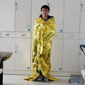 <span class=keywords><strong>Manta</strong></span> Térmica de Emergencia Impermeable, Forma Cuadrada, Material PET, para Supervivencia y Rescate al Aire Libre - Product Image 1