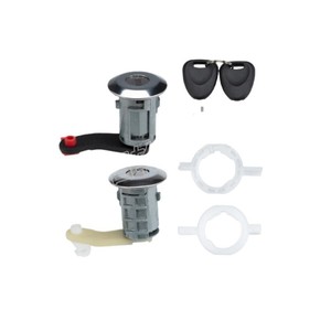 Renault 1998-2009 Cylindrical <b>Lock</b> Cylinder 7701470944 7701470945 With 2 <b>Keys</b> For Car Door <b>Lock</b> Replacement - Product Image 1