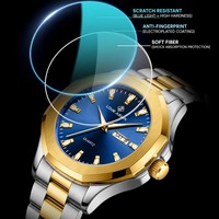 Klassische Quarz-Armbanduhr Modische 3BAR Wasserdichte Leuchtende Herren-Armbanduhren Luxuriöses Edelstahlarmband 42mm Herrenuhren Reloj