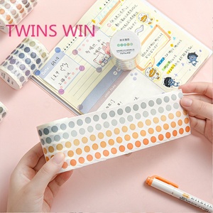 Kullanımı kolay degrade temel dizüstü dekoratif Sticker dayanıklı kendinden yapışkanlı yuvarlak kodlama - Product Image 3