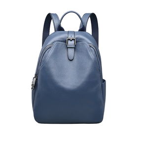 Andong Genuine Cow Leather <b>Waterproof</b> Fashion <b>Backpack</b> Women Large Capacity Outdoor Activity Casual <b>School</b> Bag Zipper Closure - Product Image 4