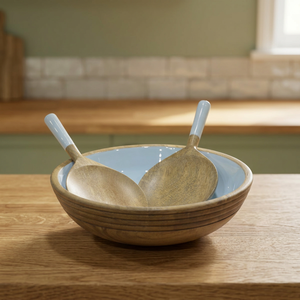 Premium Natural Wooden Serving <b>Bowl</b> for <b>Salad</b>, Pasta, Fruits <b>and</b> Snacks | Handmade Rustic Kitchenware for Restaurants <b>and</b> Hotels - Product Image 1