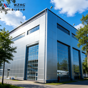 Bâtiment industriel préfabriqué en structure métallique, durée de vie de 50 ans, haute résistance au vent, pour atelier, garage extérieur, hangar - Product Image 1