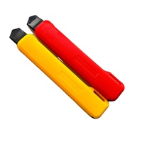Couteau en acier inoxydable de 18mm multi-outils personnalisés Couteau utilitaire coupe-boîte en papier rétractable automatique de sécurité au carbone