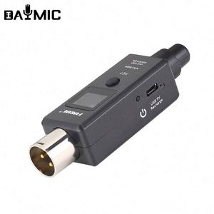 ไมโครโฟนแบบมีสายและไร้สายระดับมืออาชีพ ตัวแปลงสัญญาณ XLR ระบบไมโครโฟนไร้สาย UHF ตัวส่งและตัวรับสัญญาณ - Product Image 3