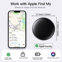 Rastreador Inteligente RSH Tipo Air Tag con Certificación MFi Localizador de Llaves Mini Dispositivo de Rastreo Antipérdida para Billetera Equipaje BLE para Apple Find My
