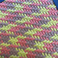 Tela Tejida de Cuero, Cinta Plana y Cordón, Tejido de Cesta, Tapicería para Asientos de Coche, Material de Acabado Interior Resistente a las Arrugas