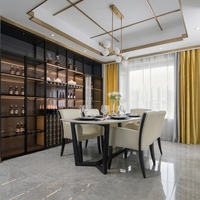 Armoire à vin personnalisée avec cadre en aluminium et porte en verre pour villa