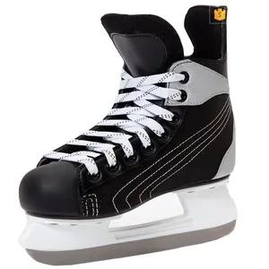 במלאי נמוך MOQ באיכות גבוהה מקצועי הוקי קרח החלקה על גלגיליות נעלי החלקה על קרח