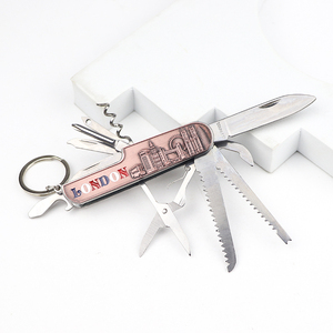 맞춤형 로고 런던 국가 기념품 관광용 다기능 포켓 도구 스위스 접이식 나이프 키체인 - Product Image 2