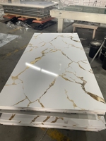 Interieur Milieuvriendelijk Waterdicht Hoogglanzend Pvc Uv Marmeren Plaat Pvc Wandpaneel