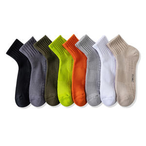 Chaussettes de course à pied de basket-ball à coupe <span class=keywords><strong>basse</strong></span> pour hommes, courtes, en coton, absorbant la sueur, respirantes, à la <span class=keywords><strong>taille</strong></span>, serviette de printemps et d'été. - Product Image 5