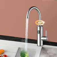 NOUVEAU Robinet chauffe-eau électrique instantané 3 secondes sans réservoir Robinet de salle de bain à chauffage rapide avec affichage numérique LED