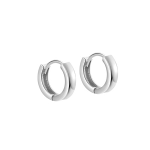 Fine 925 <strong>Silver</strong> Jewelry Manufacture 18K Gold Vermeil <strong>Huggies</strong> 925 Sterling <strong>Silver</strong> Plated Bold Hoop Earrings Women - Product Image 6