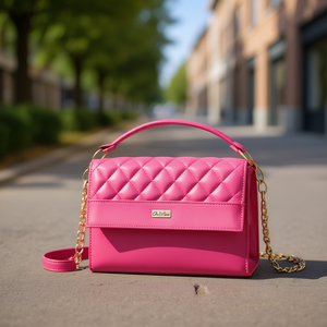 Sac bandoulière matelassé Calista pour femme Fana, style vintage, avec poignée unique et chaîne, en PU, pour usage quotidien estival - Product Image 2