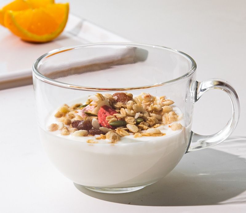 แก้วใสแบบชิ้นเดียว