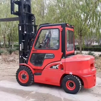 Chariot élévateur diesel CPCD38-X de 3,8 tonnes, capacité de charge de 3800 kg, hauteur de levage de 3 m, centre de charge de 500 mm, pneus hydrauliques CE solides pour entrepôt
