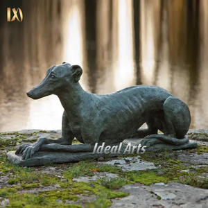 Estatua de perro <span class=keywords><strong>pastor</strong></span> alemán de bronce de tamaño real escultura de Animal de jardín a la <span class=keywords><strong>venta</strong></span> - Product Image 4