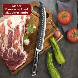 Couteau à découper la viande, ultra-affûté, en acier Damas à 67 couches, Amber, OEM - Product Image 3