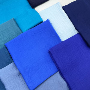 Pañuelos <span class=keywords><strong>de</strong></span> Algodón Voile al por Mayor para Mujer, Estilo Jumper, Chal, Dupatta, Katun, Colección Hijab, Azul Oscuro - Product Image 3