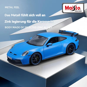 <span class=keywords><strong>Maisto</strong></span> <span class=keywords><strong>1</strong></span>:<span class=keywords><strong>18</strong></span>, Modelo de Auto Deportivo de Simulación Fundido a Presión, Porches 911, Ruedas de Metal, Puertas Abatibles, Regalo de Goma para Niños - Product Image 2