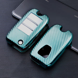 เคสฝาครอบกุญแจรถยนต์ทำจากคาร์บอนไฟเบอร์ TPU แบบนิ่มสำหรับ Roewe RX5 350 360 EI5 W5 EI6 RX3 RX8 <span class=keywords><strong>ZS</strong></span> <span class=keywords><strong>MG</strong></span> 6พวงกุญแจกระเป๋า - Product Image 5