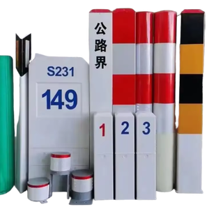 Poteau de signalisation <span class=keywords><strong>composite</strong></span> en fibre de verre et piquet de marquage en PRV pour avertissements de distance et marques de sécurité sur autoroute - Product Image 1