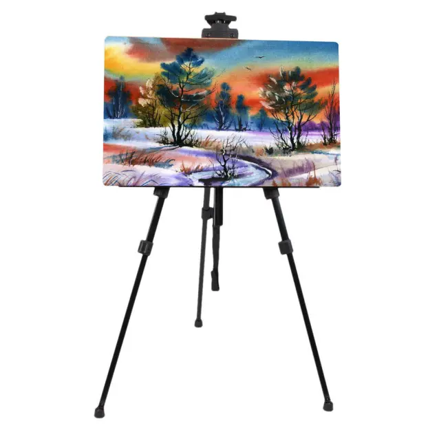 Metal Easel Lightweight Display Tripod Menu Poster Picture Holder Stand Easel Stand