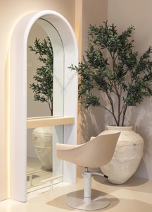 Espejo de Salón LED de Diseño Moderno en Forma de Arco, Espejo de Barbería de Doble Cara Montado en la Pared, Equipo <span class=keywords><strong>Profesional</strong></span> de Peluquería para Salones - Product Image 6