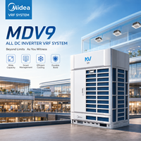 Système VRF commercial Midea MDV9, 1200m de tuyauterie, 220m de longueur réelle, 260m de longueur équivalente pour les bâtiments de grande hauteur, CVC