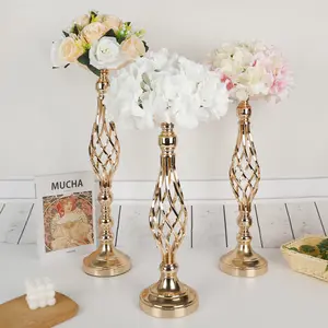 Soporte de flores de hierro soporte de bola de flores de metal soporte de flores de boda centros de mesa para restaurante decoraciones de Hotel