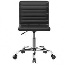 Nouveau design <span class=keywords><strong>de</strong></span> coiffeuse noire à dossier moyen, chaises <span class=keywords><strong>de</strong></span> <span class=keywords><strong>bar</strong></span> <span class=keywords><strong>de</strong></span> jeu pivotantes en cuir et <span class=keywords><strong>de</strong></span> bureau sans bras pour adultes et enfants - Product Image 2
