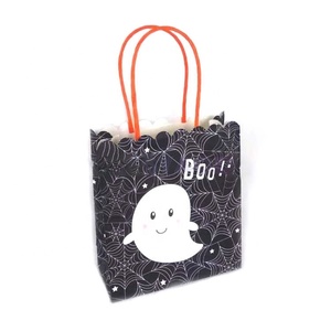 Pequeña de <span class=keywords><strong>papel</strong></span> <span class=keywords><strong>Kraft</strong></span> blanco bolsa de compras con cordón de manejar - Product Image 1