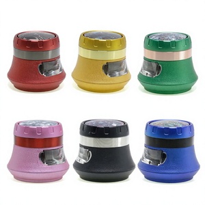 <span class=keywords><strong>Triturador</strong></span> de Cigarrillos de Aleación de Zinc en Forma de Jarrón de 63MM, 4 Capas, Tipo Cajón, Gran Capacidad, Multicolor, Venta al por Mayor 7943 China - Product Image 1