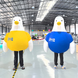 <b>Air</b> <b>Dancer</b> Inflatable Duck Cartoon Model 6-8 Ft Blue Silk Screen Printing Advertising Display - Product Image 1