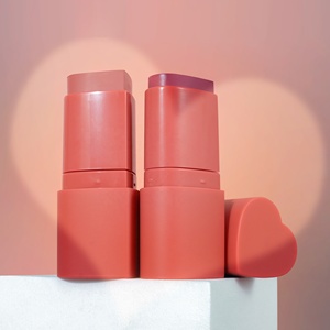 Maquillage pour le visage 3 en 1, tampon de cœur <span class=keywords><strong>crémeux</strong></span>, <span class=keywords><strong>Blush</strong></span> sur bâton, lèvres, joues, yeux, teinte, nouveau <span class=keywords><strong>Blush</strong></span> en forme de cœur végétalien polyvalent, offre spéciale - Product Image 4