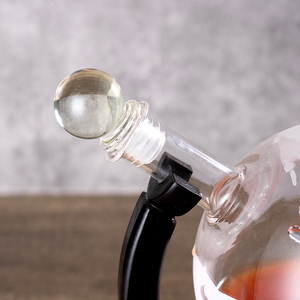 Carafe à whisky en gros, globe terrestre gravé, verres à vodka, carafe globe - Product Image 5