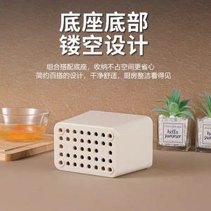 Juego de utensilios de cocina New Vision de 8 piezas con mangos de acero inoxidable PP para herramientas de cocina y repostería - Product Image 3