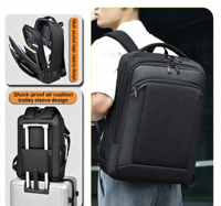 Sac à dos pour ordinateur portable élégant et tendance, style 2026, design imperméable, idéal pour les professionnels et le bureau