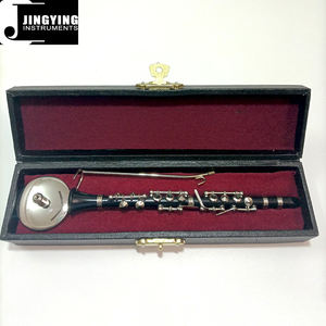 2024 Jingying música miniatura <span class=keywords><strong>madera</strong></span> <span class=keywords><strong>viento</strong></span> <span class=keywords><strong>instrumentos</strong></span> musicales modelo, Mini clarinete modelo decoración del hogar instrumento <span class=keywords><strong>de</strong></span> cumpleaños regalo - Product Image 6