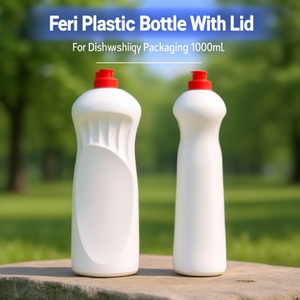 Feri Dishwashing Liquid <b>Plastic</b> Bottle With Screw <b>Cap</b> For Household Cleaning Product Packaging 1000ml - Product Image 2