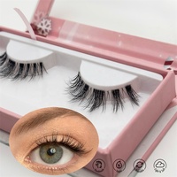 Qingdao cils maquillage de mariée Super Curl léger doux fait à la main bande complète cils vente en gros bande claire cils coréens