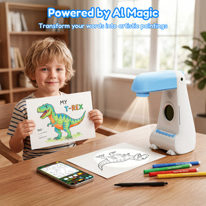 Projecteur d'art sans écran pour enfants, machine à dessiner intelligente LED, ensemble d'activités de traçage et de dessin, jouet éducatif pour garçons et filles - Product Image 3